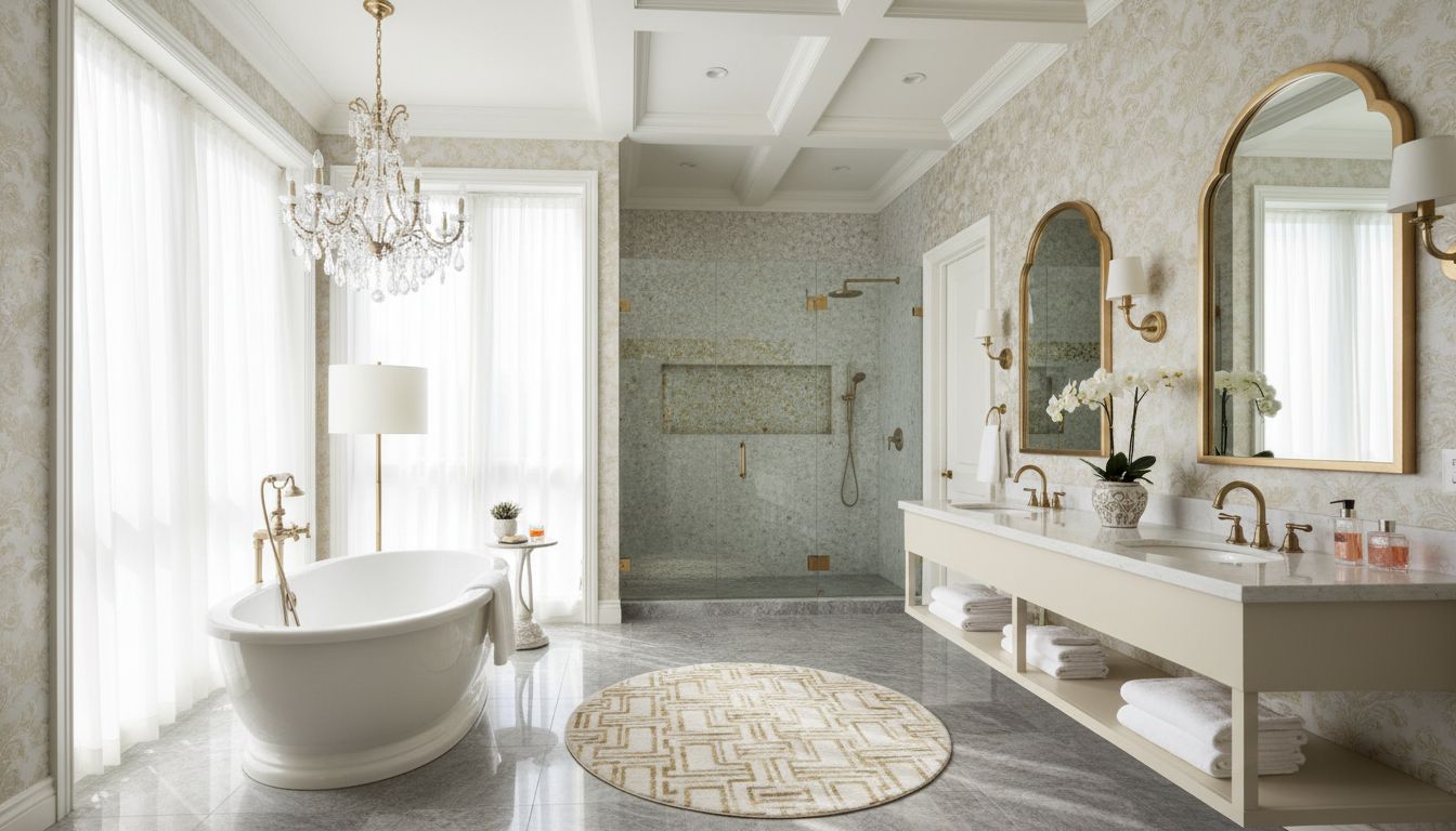 Luxury bathroom design idea